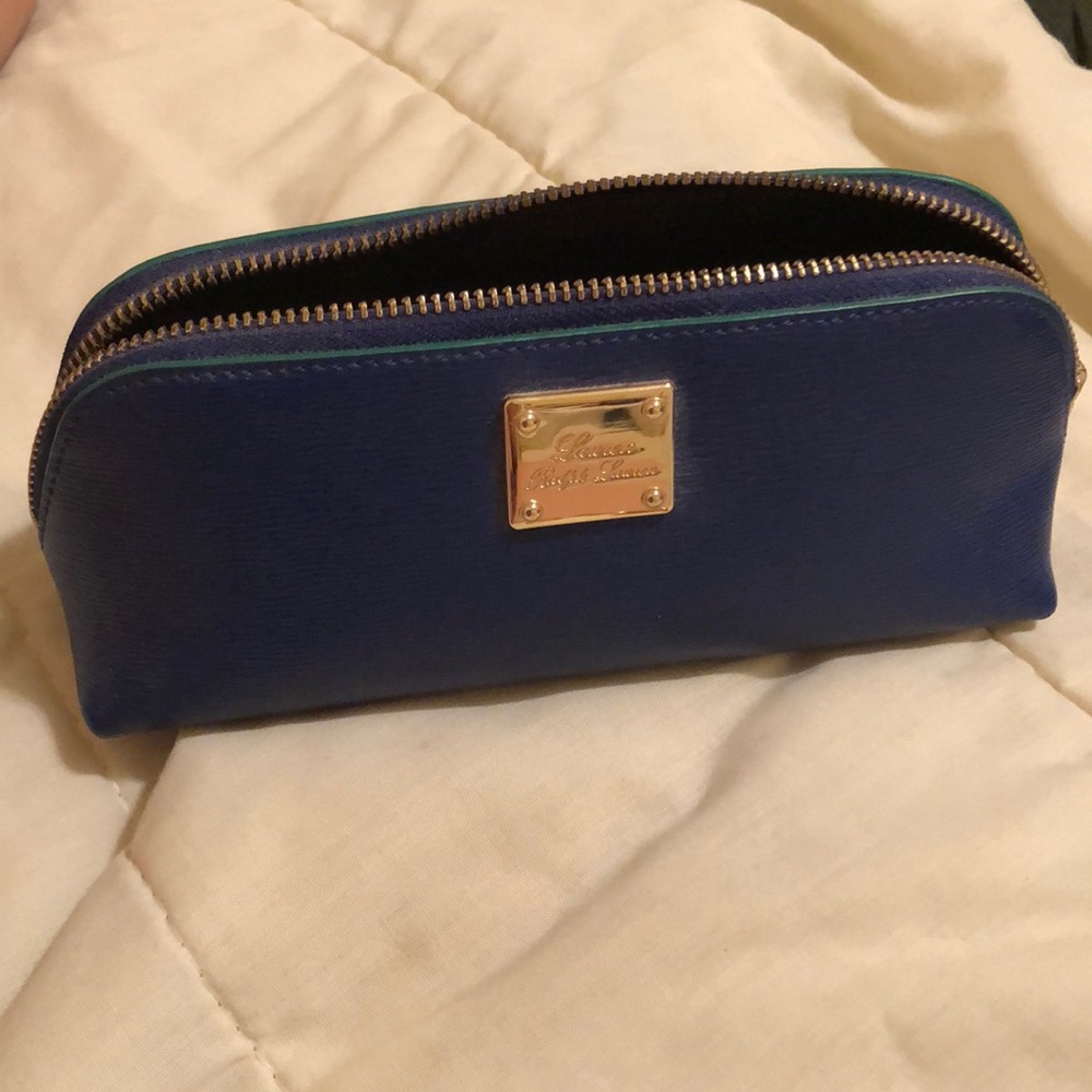 Ralph Lauren Blue Leather Pouch
